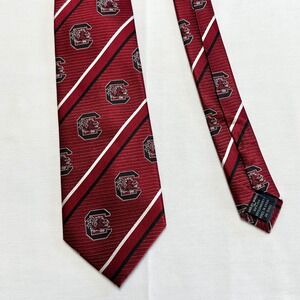 Eagles Wings Mens 100% Silk South Carolina Gamecocks Necktie Burgundy University